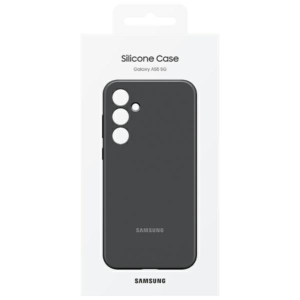 Etui Samsung EF-PA556TBEGWW A55 5GA556 czarny/black Silicone Cover