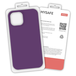 MYSAFE ETUI SILIKONOWE IPHONE X/XS ŚLIWKA PUDEŁKO