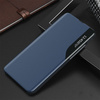 ECO LEATHER VIEW CASE ELEGANT CASE WITH A FLIP COVER AND STAND FUNCTION FOR SAMSUNG GALAXY S22 + (S22 PLUS) BLUE
