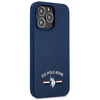 Etui U.S. Polo Assn. Silicone Collection na iPhone 13 Pro Max - granatowe