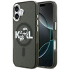 Etui Karl Lagerfeld IML Glitter Karl &   Choupette Sketch Logo MagSafe do iPhone 17 czarny