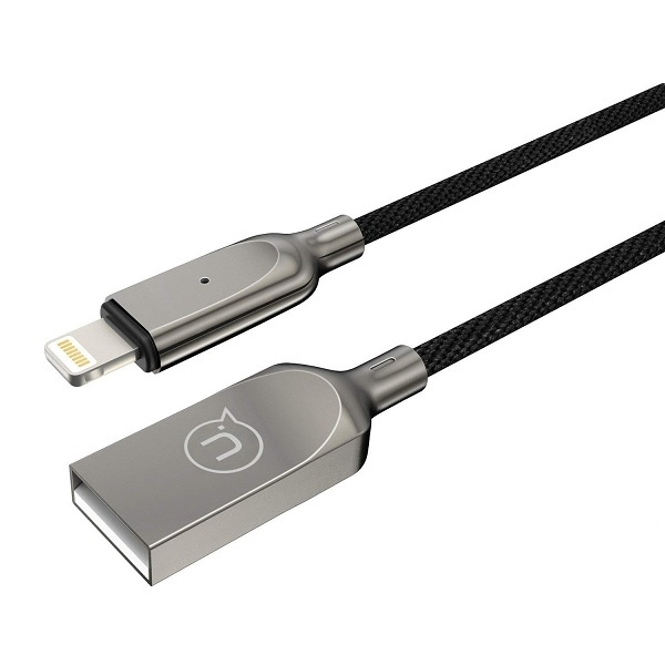 USAMS KABEL POWER-OFF U-SUN LIGHTNING 0,6M CZARNY /BLACK IPYSUSB0301 (US-SJ418)