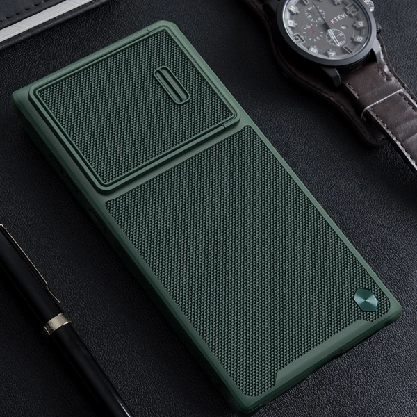 Nillkin Textured S Case for Samsung Galaxy S23 Ultra armored cover with camera cover blue