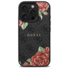 Guess GUHMP16LP4ROPEMCK iPhone 16 Pro    6.3" czarny/black hardcase 4G Flowers Print MagSafe