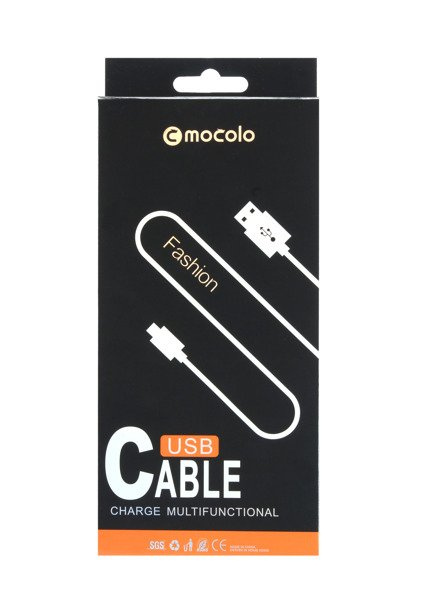 (4959) KABEL USB4 MOCOLO 1M TRWAŁY LIGHTNING SREBRNY