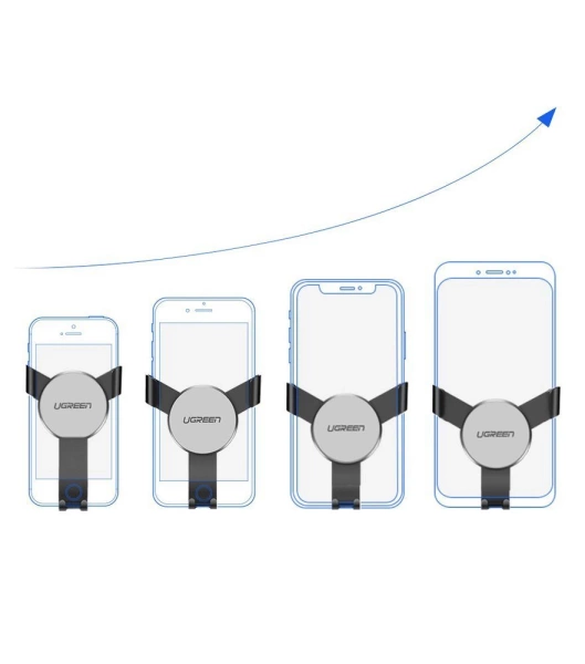 Ugreen car gravity holder for air supply ventilation grille gray (50564)