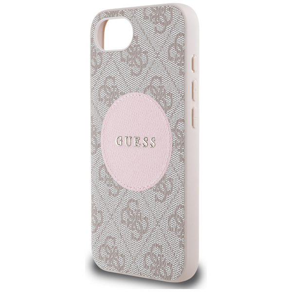 Etui Guess 4G Circle Classic Logo        MagSafe do iPhone 16e różowo