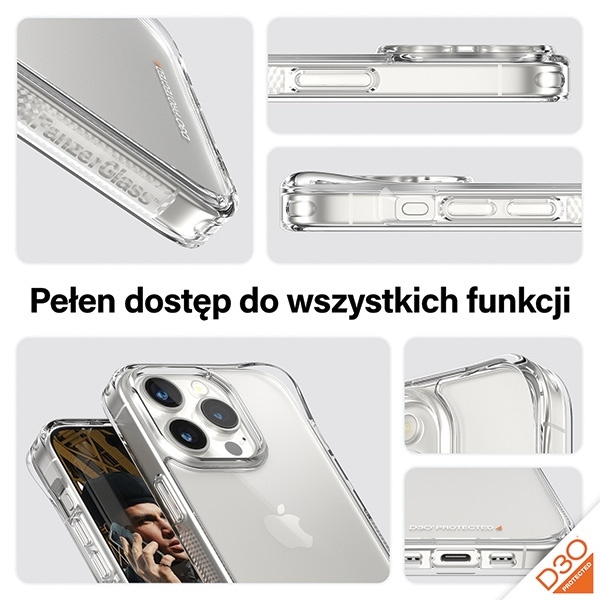 PanzerGlass Bundle 3in1 iPhone 15 Pro 6.1" D3O Hardcase + Screen Protector UWF+ Lens 1137+1173+2810
