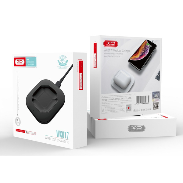 XO ŁADOWARKA INDUKCYJNA WX017 DO AIRPODS 2 - AIRPODS PRO 10W BIAŁY