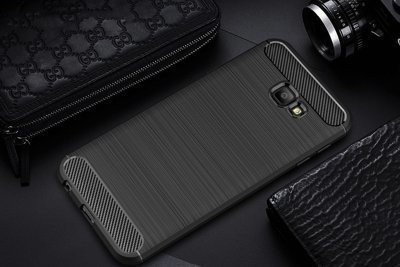 CASE ETUI CARBON LUX CZARNY SAMSUNG GALAXY J4 2018