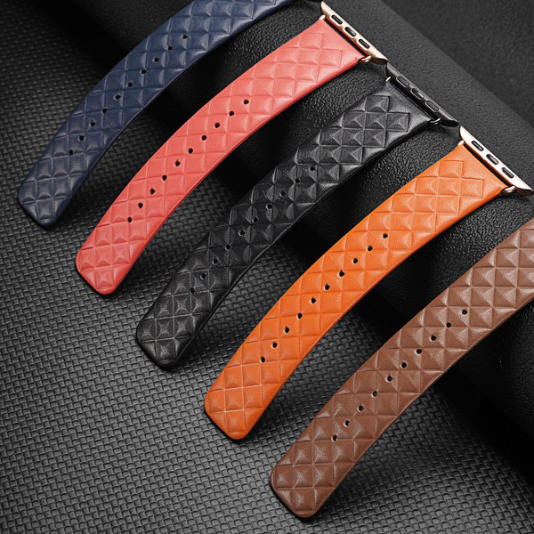 DUX DUCIS STRAP LEATHER WATCH 7 BAND 7/6/5/4/3/2 / SE (41/40 / 38MM) WRISTBAND BRACELET GENUINE LEATHER BRACELET BROWN (ENLAND VERSION)