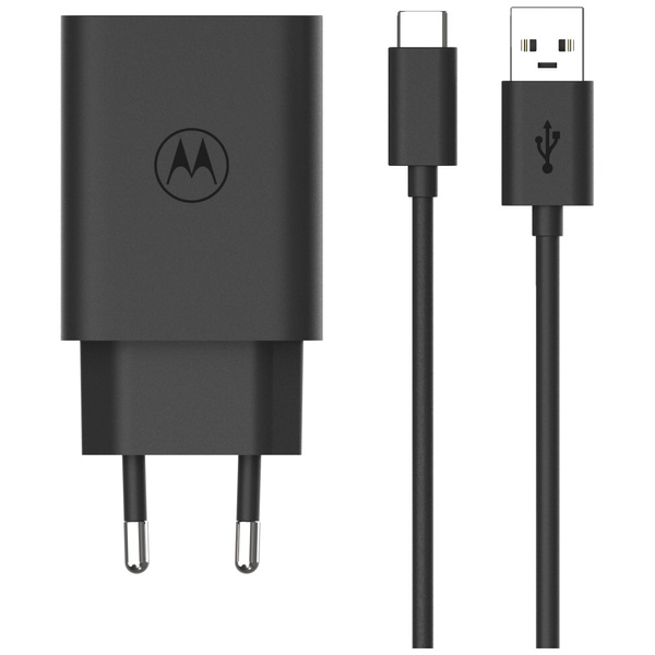 Ładowarka sieciowa Motorola TurboPower   33W USB-A z kablem USB-A do USB-C 1m czarny