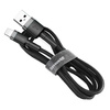 Baseus kabel Cafule USB - Lightning 1,0 m 2,4A szaro-czarny