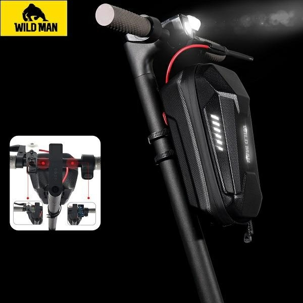 WILDMAN Etui/uchwyt na hulajnogę ES8X Max sakwa na ramę czarna/black