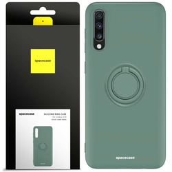 Spacecase Etui Silicone Ring Galaxy A70 dark green