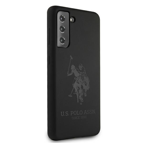 Etui U.S. Polo Assn. Silicone On Tone na Samsung Galaxy S21 - czarne