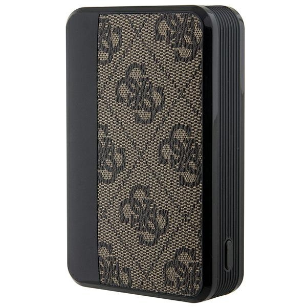 Guess Powerbank 18W GUPB10DP4GEGW10000mAh brązowy/brown 4G Leather Metal Logo