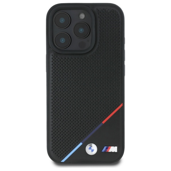 BMW BMHMP16X23PUPDK iPhone 16 Pro Max     6.9" czarny/black hardcase M Perforated Tricolor Line MagSafe