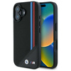 BMW BMHMP16S23PUTRK iPhone 16 6.1" czarny/black hardcase M Meshed Tricolor Stripes MagSafe
