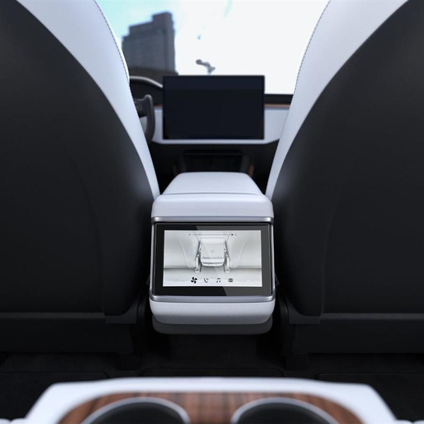 Szkło hartowane Spigen Glas.tR Slim na Tesla Model X 2022 / Model S 2021 - czarne