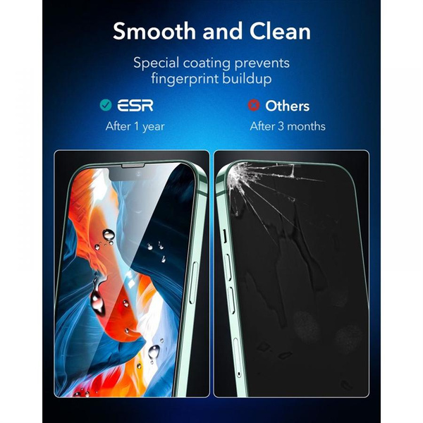 SZKŁO HARTOWANE ESR SCREEN SHIELD 2-PACK IPHONE 13 PRO MAX CLEAR