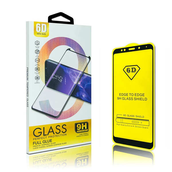GLASS 6D FULL GLUE IPHONE 6+ BLACK