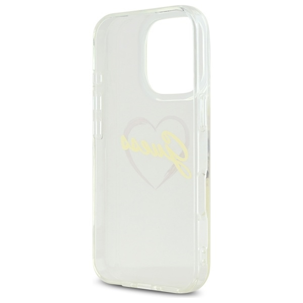 Guess GUHCP16XHCHGSPT iPhone 16 Pro Max6.9" przeźroczysty/transparent hardcase IML Heart