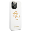 Guess GUHCP13LLS4GGWH iPhone 13 Pro / 136,1" biały/white hard case Silicone 4G Logo