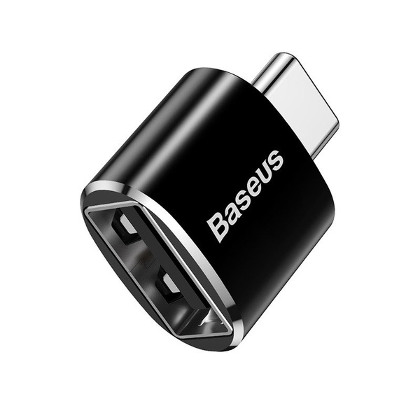 BASEUS USB TO USB TYPE-C ADAPTER 2.4A (BLACK)