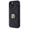 DKNY DKHCP15MPQDSLK iPhone 15 Plus 6.7"  czarny/black Quilted Stack Logo