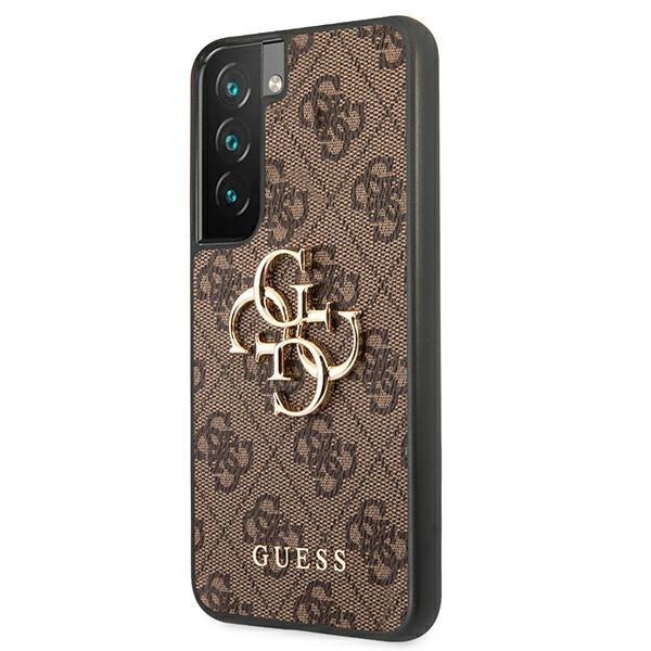 Guess GUHCS22S4GMGBR S901 S22brązowy/brown hardcase 4G Big Metal Logo
