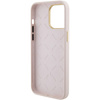 Guess GUHCP15XM4DGPP iPhone 15 Pro Max 6.7" jasnoróżowy/pink hardcase Silicone Logo Strass 4G