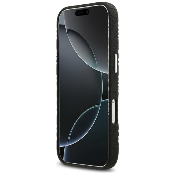 Etui Karl Lagerfeld FW Stamped Karl      MagSafe do iPhone 17 Pro czarny