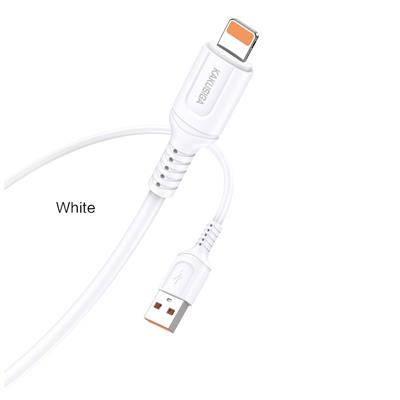 Kabel USB Kakusiga KSC-805 Light 1m 2.4A - BIAŁY