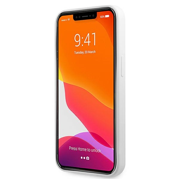 Guess GUHCP13LLS4GGWH iPhone 13 Pro / 136,1" biały/white hard case Silicone 4G Logo