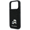 Etui Karl Lagerfeld Rhinestones Karl&Choupette Pin do iPhone 17 Pro czarny
