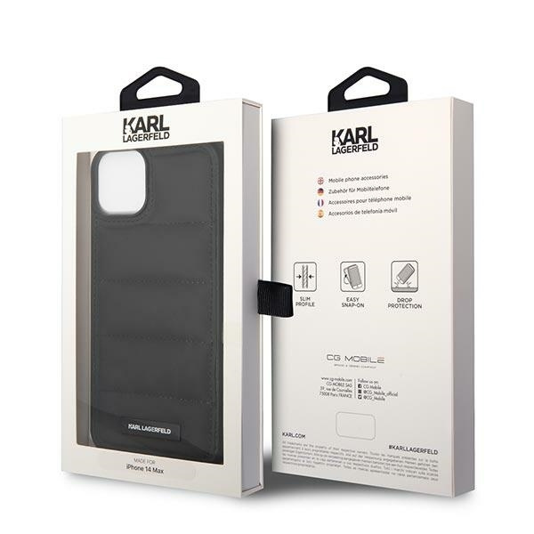 Etui Karl Lagerfeld Puffy Elongated Logo na iPhone 14 - czarne