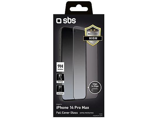 SBS Full Cover Glass Screen Protector for iPhone 14 Pro Max
