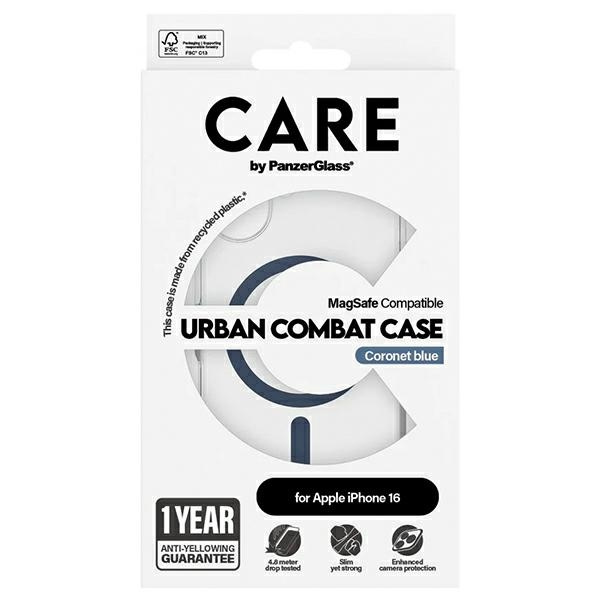CARE by PanzerGlass Flagship Case iPhone 16 6,1" niebieski/blue MagSafe 1365