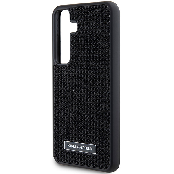 Karl Lagerfeld Rhinestone Metal Logo case for Samsung Galaxy S24+ - black