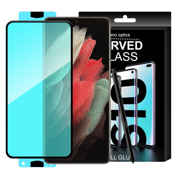 3D EDGE NANO FLEXI GLASS HYBRID FULL SCREEN PROTECTOR WITH FRAME FOR SAMSUNG GALAXY S21 ULTRA 5G TRANSPARENT