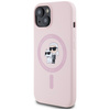 Etui Karl Lagerfeld Silicone             Karl&Choupette MagSafe do iPhone 15 Plus różowy