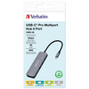 Verbatim Adapter Hub USB-C - 2xHDMI/     3xUSB-A/SD/microSD/USB-C aluminiowy/aluminum 32151