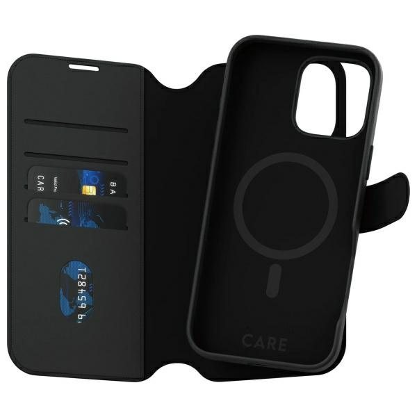 CARE by PanzerGlass Feature Tango 2in1    Wallet iPhone 16 Pro Max 6.9" MagSafe czarny/black 1332