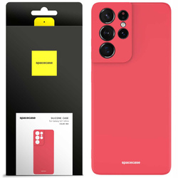 Spacecase Etui Silicone Case Galaxy S21 Ultra red