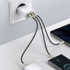 Baseus Compact fast charger 2x USB / USB Type C 30W 3A Power Delivery Quick Charge white (CCXJ-E02)