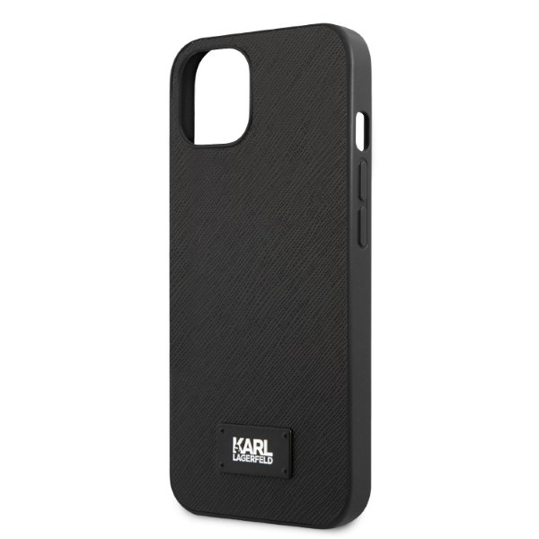 Karl Lagerfeld KLHCP13SSFMP2K iPhone 13 mini 5.4" hardcase black/black Saffiano Plaque