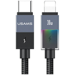 Kabel USAMS SJ776 PD 30W USB-C/Lightning 1.2m tarnish