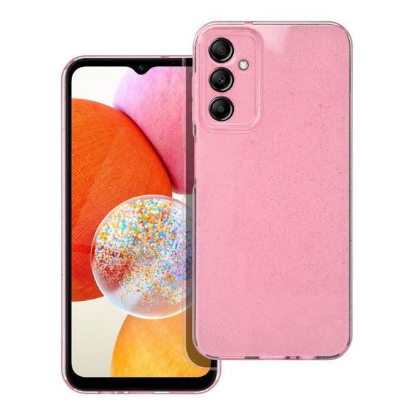 Futerał CLEAR CASE 2 mm BLINK do SAMSUNG A14 5G / A14 4G różowy