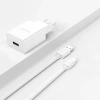 Ładowarka sieciowa Dudao A4EU USB-A 2.1A - biała + kabel USB-A - USB-C